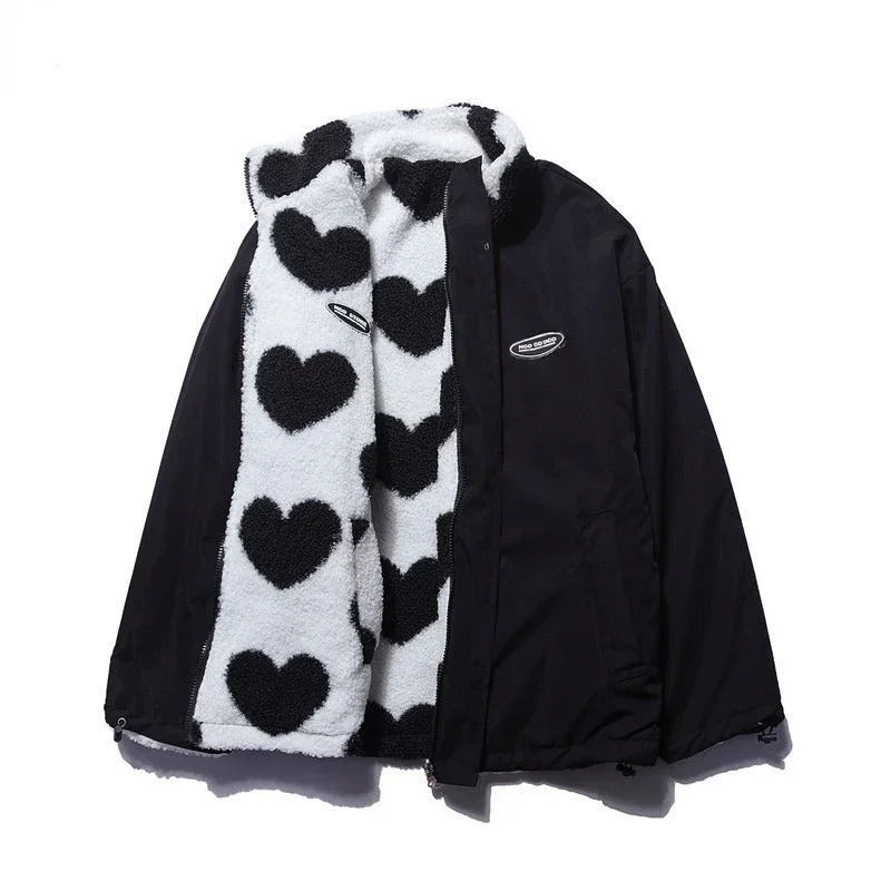 Katharina | Reversible Heart Pattern Jacket