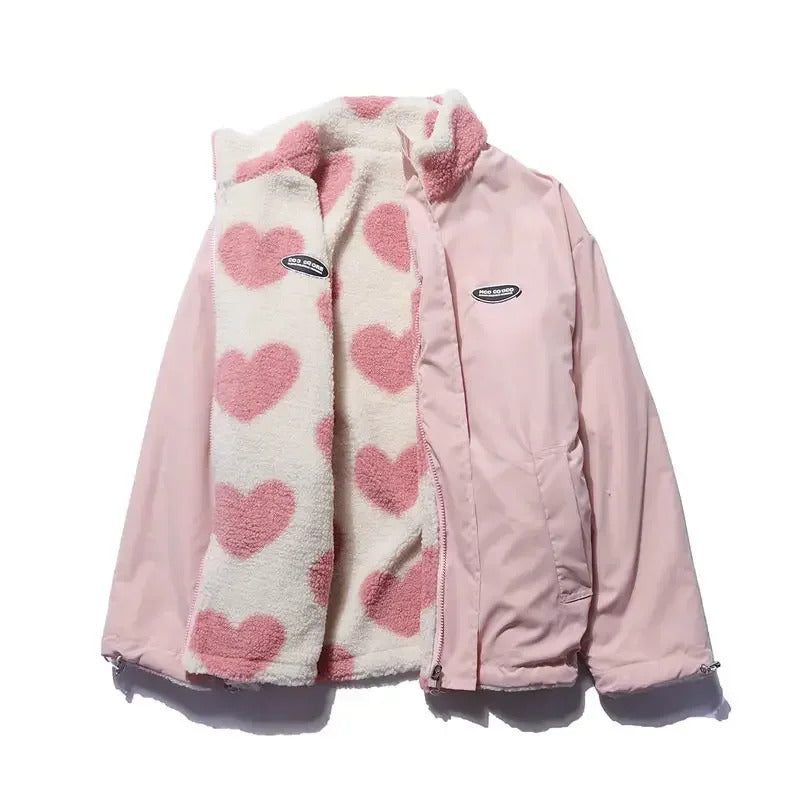 Katharina | Reversible Heart Pattern Jacket